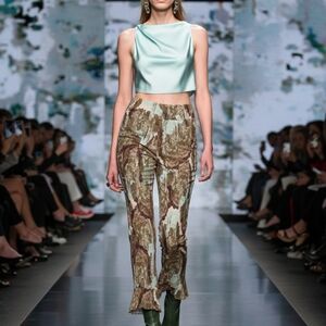 Insight Women's Skinny Pants - Brown and Blue